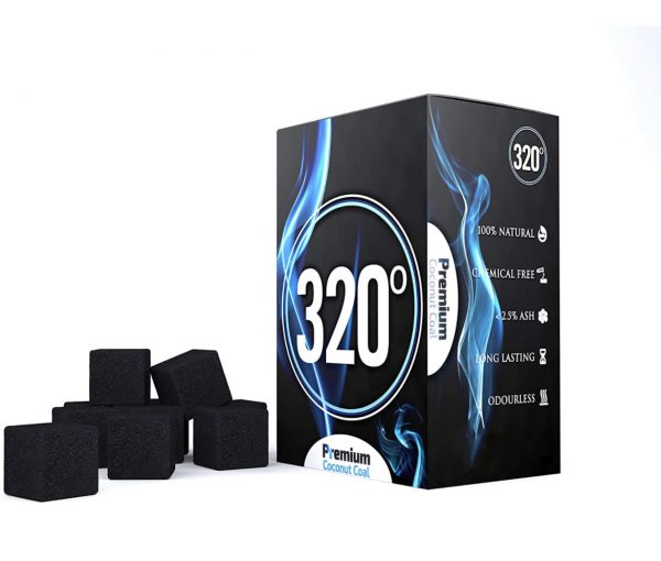 320 25mm Coconut Coal – Pure Performance for Your Shisha - Image 2