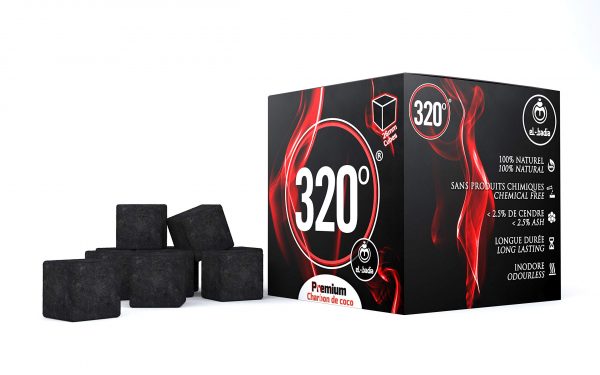320 25mm Coconut Coal – Pure Performance for Your Shisha